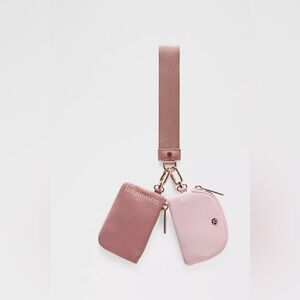 Lululemon Athletica Pink Clutch & Wristlet Set